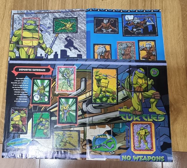 Album cromos Tortugas Ninjas completo