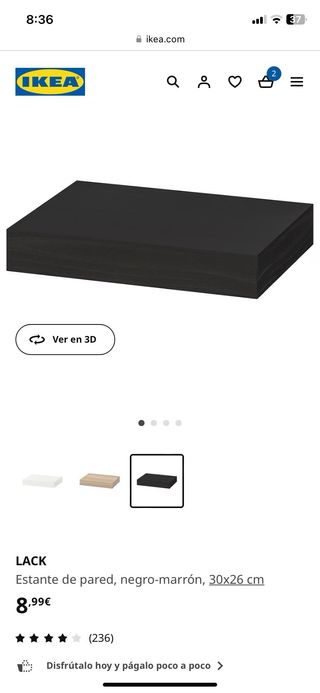 estante ikea Lack 30 cm