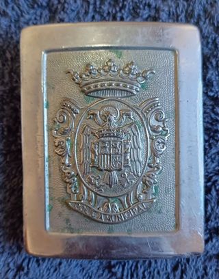 Hebilla Policía Municipal años 60/70 placa chapa 