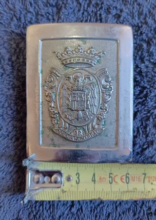 Hebilla Policía Municipal años 60/70 placa chapa 