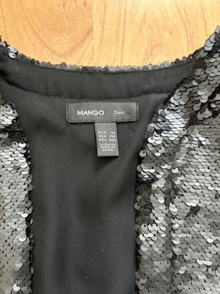 BLAZER LENTEJUELAS MANGO XS