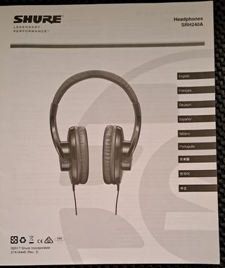 SHURE SH240A/Auriculares Estéreo