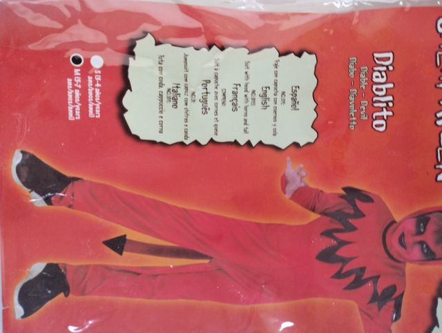 Disfraz diablo niño