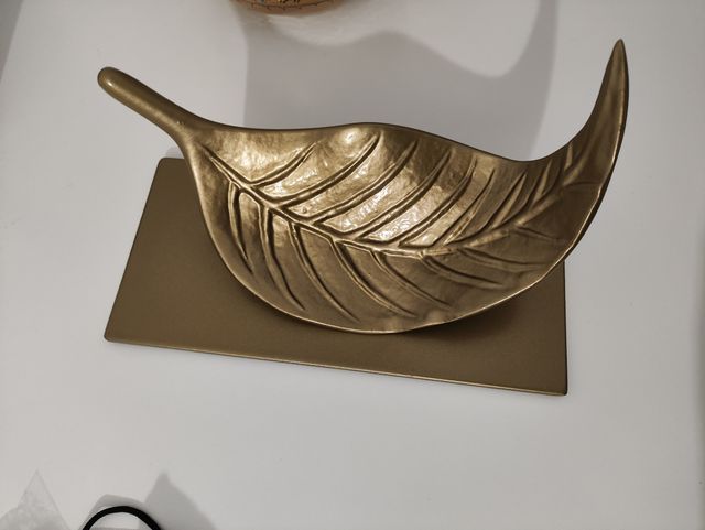 Decoración Hoja de otoño dorada nueva