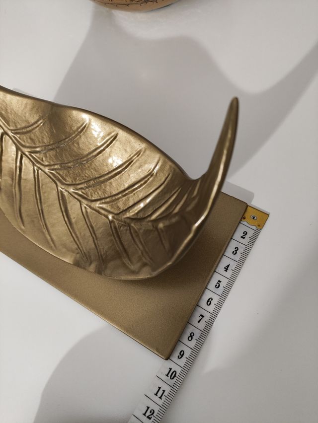 Decoración Hoja de otoño dorada nueva