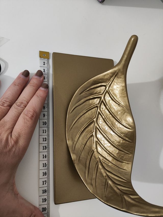 Decoración Hoja de otoño dorada nueva