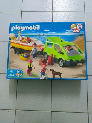 Coche y barco Playmobil