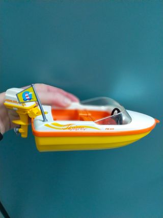 Coche y barco Playmobil