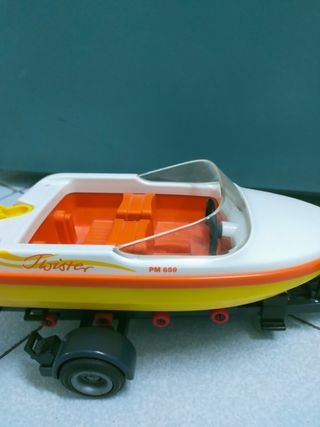Coche y barco Playmobil