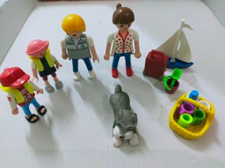 Coche y barco Playmobil