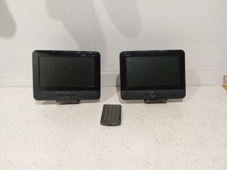 Doble Pantalla usb Vatech coche con soportes.
