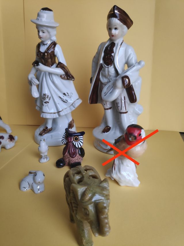 Lote de figuras de porcelana vintage