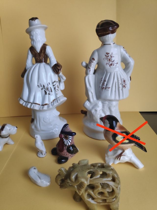 Lote de figuras de porcelana vintage