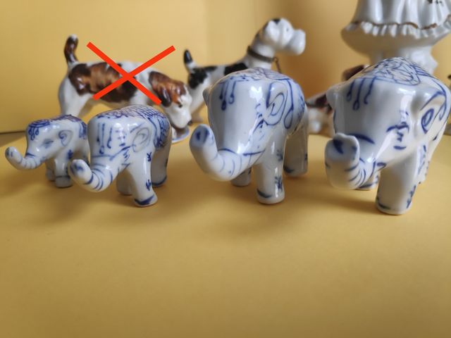Lote de figuras de porcelana vintage