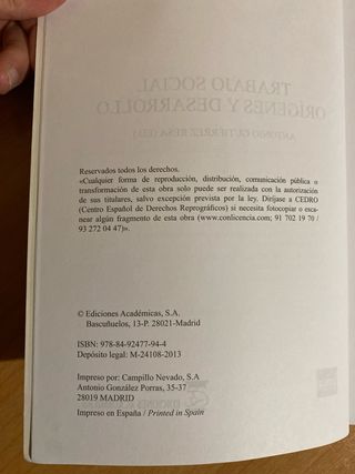 Trabajo Social - Origenes y desarrollo UNED