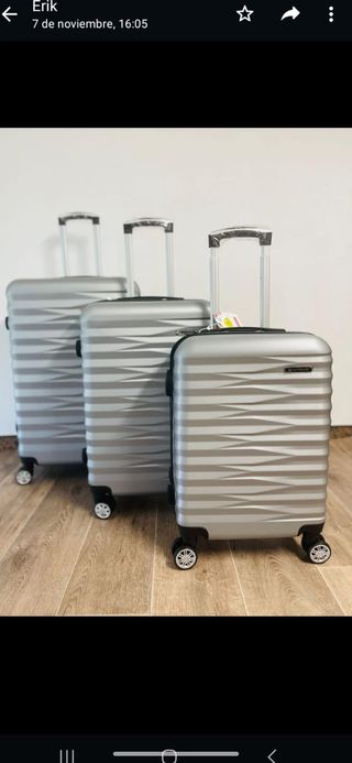 Bonito y original set de maletas muy resistentes