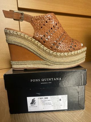 Sandalias con cuña