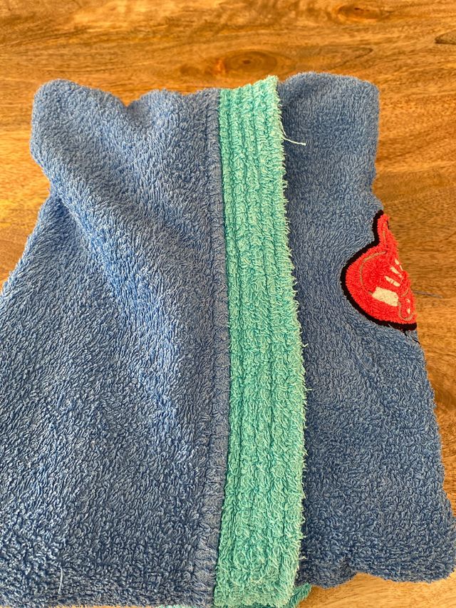 Albornoz azul T.10 para niñ@s