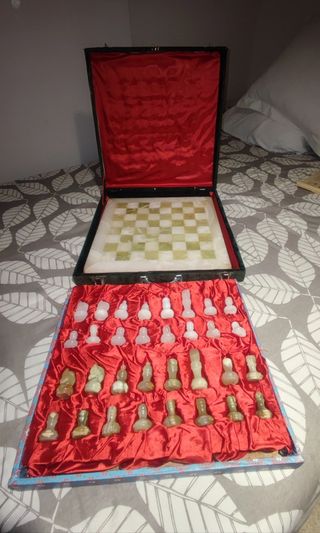 Ajedrez antiguo mármol