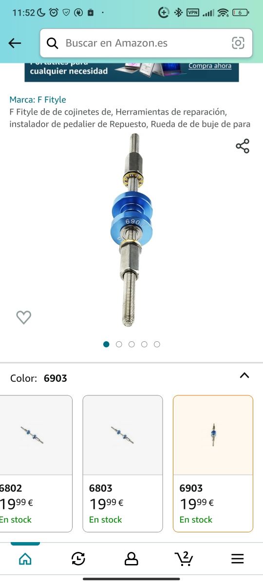 Herramienta de cojinete para bicicleta