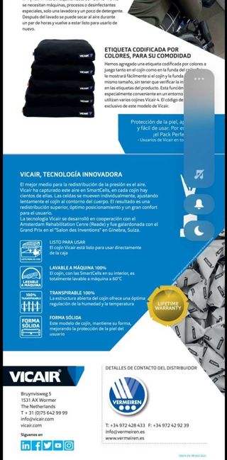 Cojín antiescaras silla de ruedas