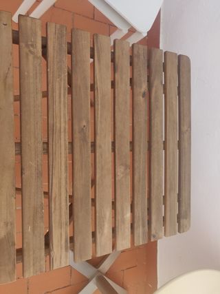 Mesa madera jardín plegable