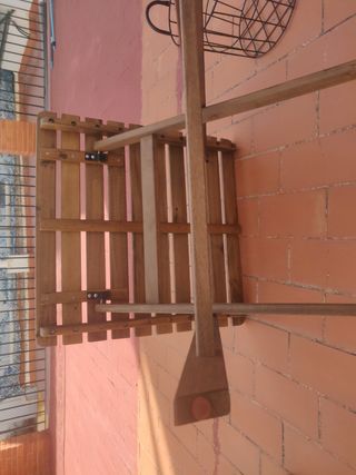 Mesa madera jardín plegable