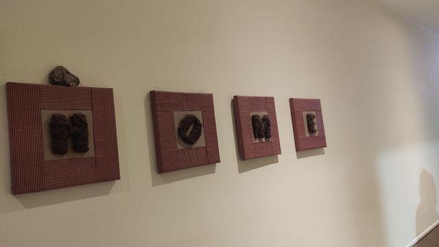 Conjunto 4 cuadros con la palabra HOME