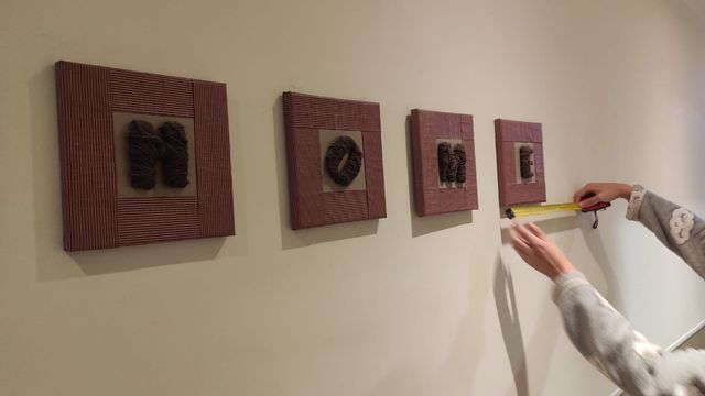 Conjunto 4 cuadros con la palabra HOME