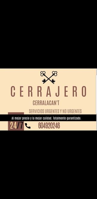 CERRAJERO en Alicante 24horas 