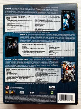 Trilogia Peliculas DVD edicion coleccionista X-Men