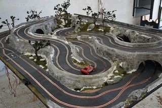 Diorama slot maqueta Scalextric ninco HO