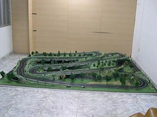 Diorama slot maqueta Scalextric ninco HO