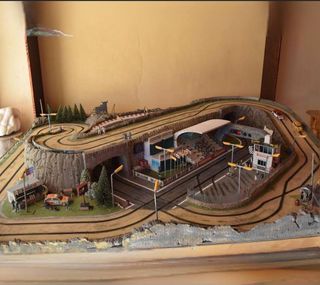 Diorama slot maqueta Scalextric ninco HO