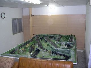 Diorama slot maqueta Scalextric ninco HO