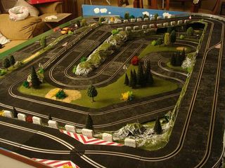 Diorama slot maqueta Scalextric ninco HO