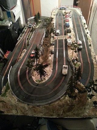 Diorama slot maqueta Scalextric ninco HO
