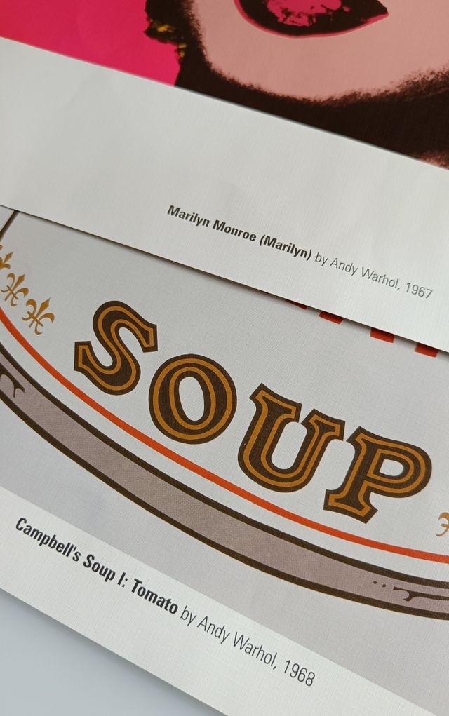 Andy warhol litografias cartón