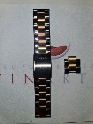 CORREA original METAL MARCA FOSSIL 22MM MIXTA