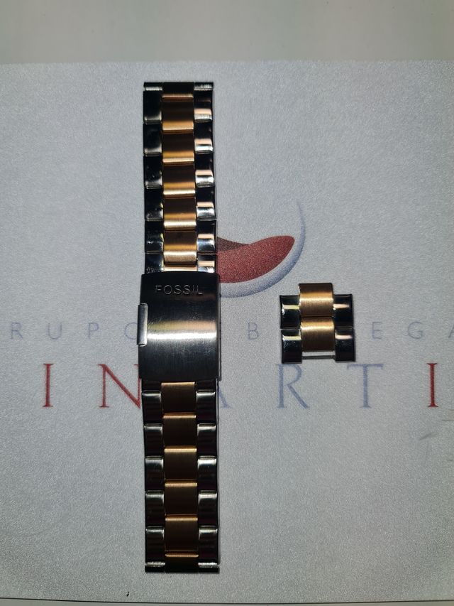 CORREA original METAL MARCA FOSSIL 22MM MIXTA