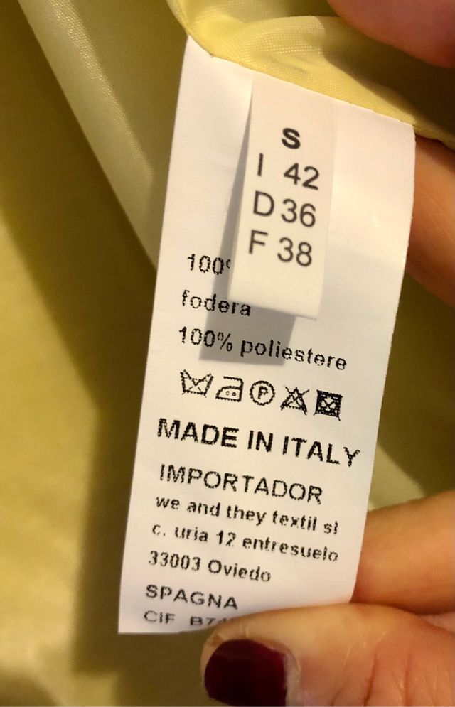 Abrigo fiesta Amarillo