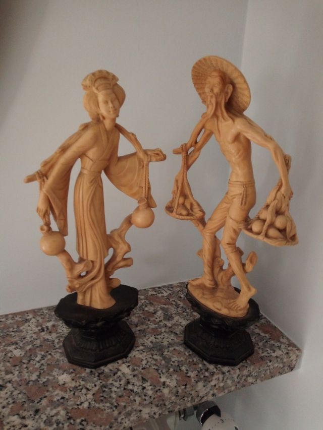 Coppia statuette orientali