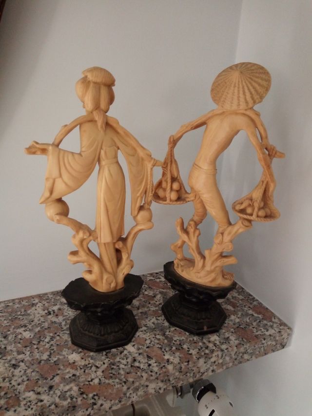 Coppia statuette orientali