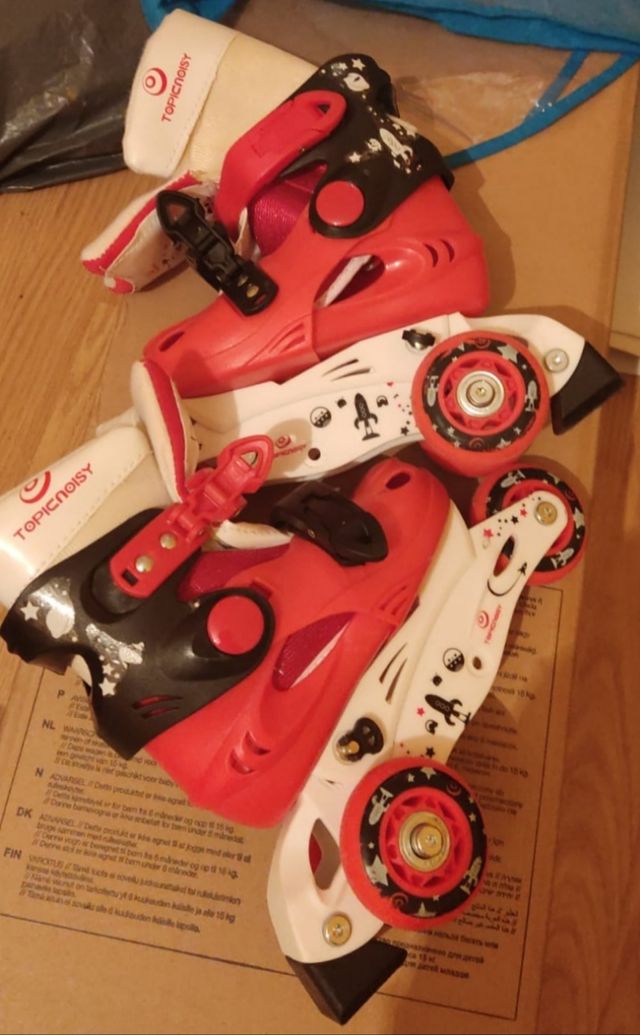 Patines, casco y protecciones