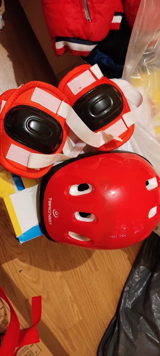 Patines, casco y protecciones