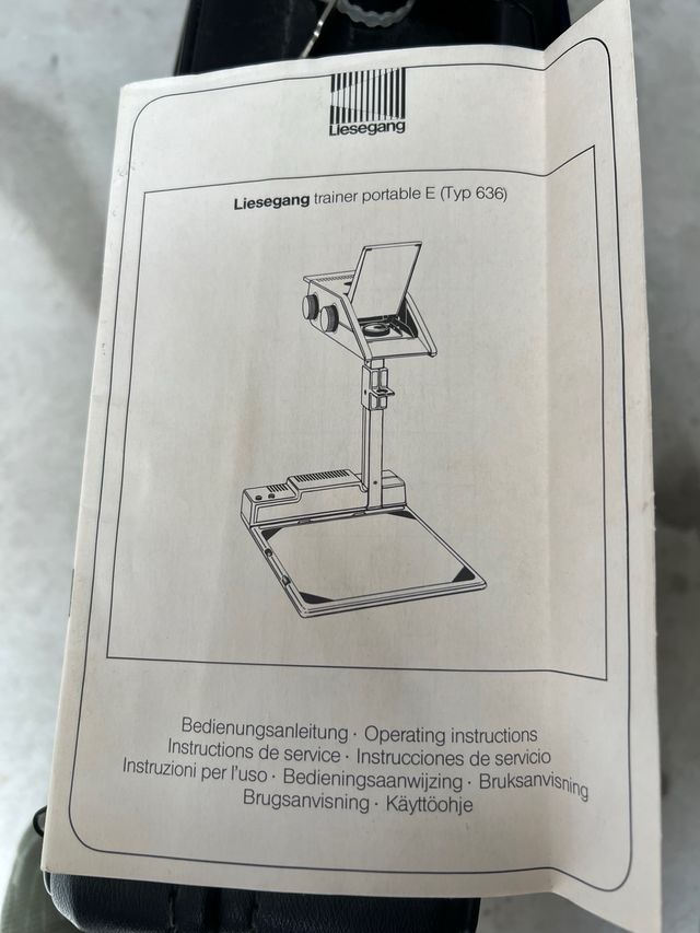 retroproyector liesegang portable