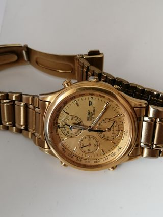Reloj Seiko Quartz world time. 