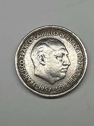 Moneda Francisco Franco 1957 Estrella 62 5 Pesetas