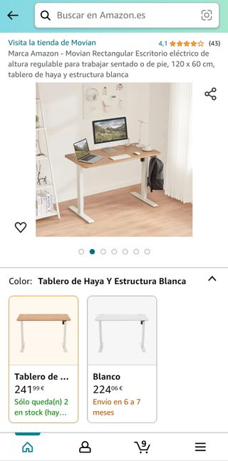 ESCRITORIO ELEVABLE CON MOTOR