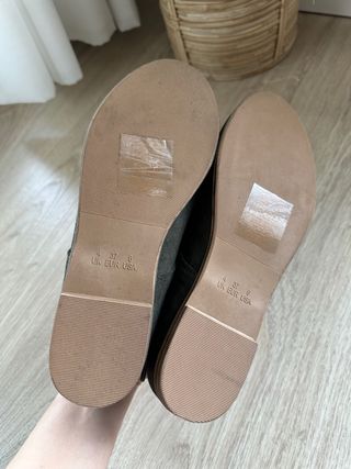 Mocasines verdes de antelina con cordones Primark